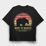 Born to Wander Lost in Beauty, Tricou Oversize Barbati (Unisex)