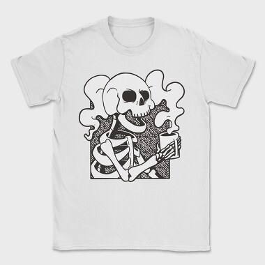 Skeleton Coffee, Tricou Barbati (Unisex)