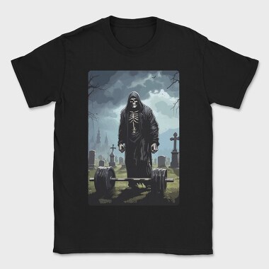 Skeleton Deadlifting, Tricou Barbati (Unisex)