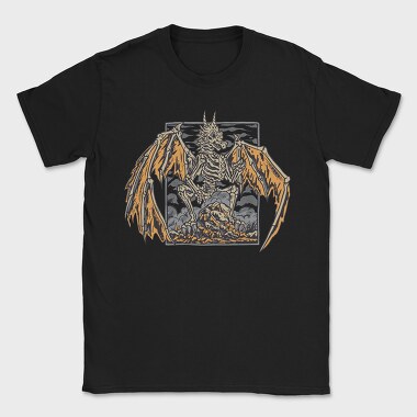 Skeleton Dragon, Tricou Barbati (Unisex)
