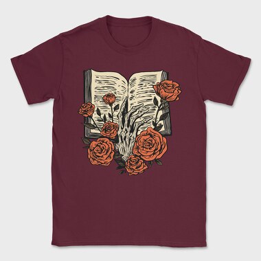 Skeleton Hand Book, Tricou Barbati (Unisex)