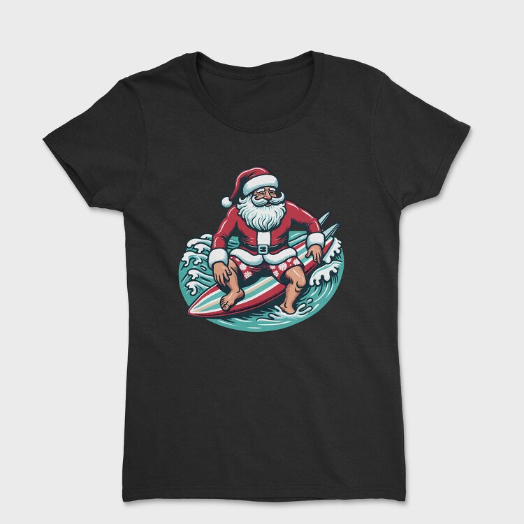 Santa Claus Surfing, Tricou Femei
