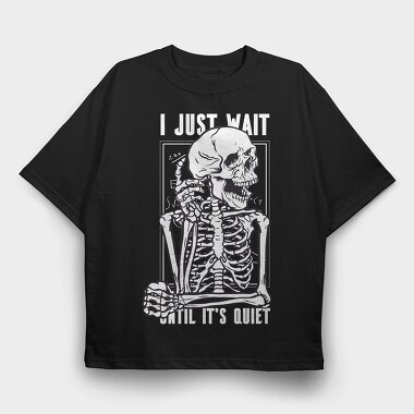 Skeleton Idea, Tricou Oversize Barbati (Unisex)