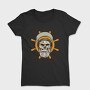 Sailor Skull Captain Illustration, Tricou Femei
