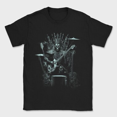 Skeleton Rock King, Tricou Barbati (Unisex)