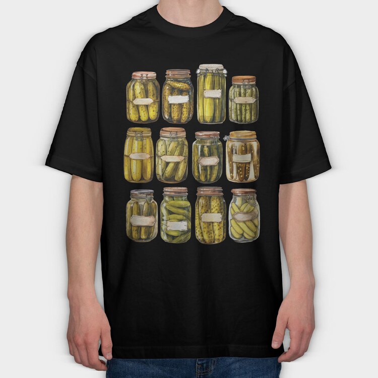 Pickle Pack, Tricou Oversize Barbati (Unisex)