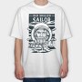 Sailor Serious Face Old Skilled Line Art, Tricou Oversize Barbati (Unisex)