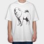 Russian Mastiff Dog, Tricou Oversize Barbati (Unisex)