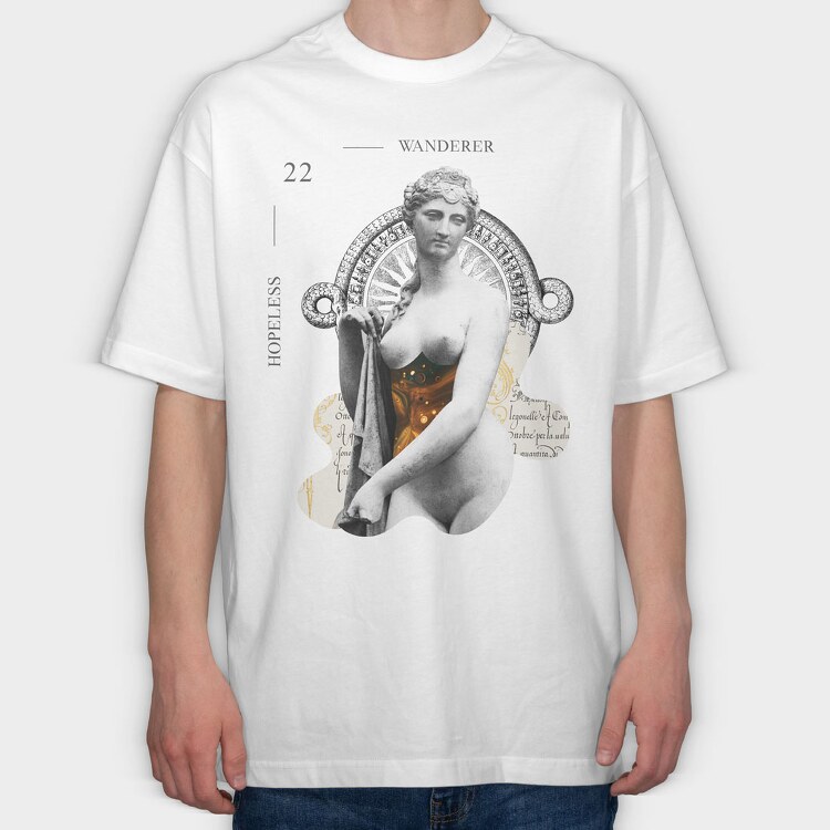 Wanderer, Tricou Oversize Barbati (Unisex)