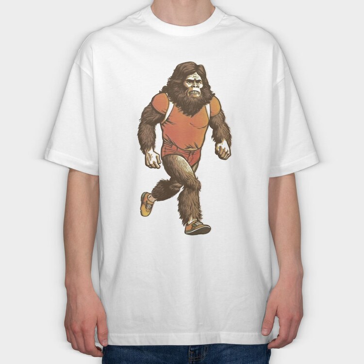 Running Bigfoot Runner, Tricou Oversize Barbati (Unisex)