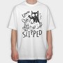 Bunny Funny Cat, Tricou Oversize Barbati (Unisex)