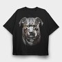 Pitbul Chrome, Tricou Oversize Barbati (Unisex)