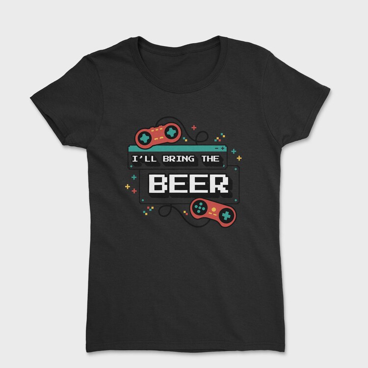 Gamers Beverage Promise Bachelorette Gaming, Tricou Femei