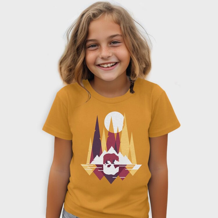 Bear Mountain Geometric, Tricou Copii