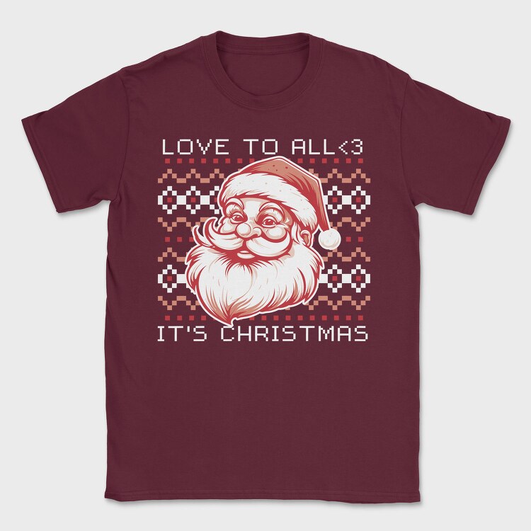 Santa Claus Throw Pillow, Tricou Barbati (Unisex)