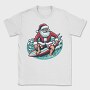 Santa Claus Surfing, Tricou Barbati (Unisex)