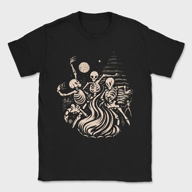 Skeletons Dancing Fire, Tricou Barbati (Unisex)