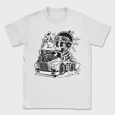 Skull Car Cartoon, Tricou Barbati (Unisex)