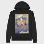 Samurai Photographer Ukiyo Focus, Hanorac Oversize Barbati (Unisex)