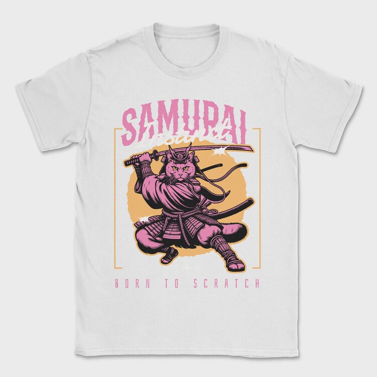 Samurai Instinct Cat, Tricou Barbati (Unisex)
