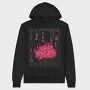 Sakura Tree City Pink Japan, Hanorac Oversize Barbati (Unisex)