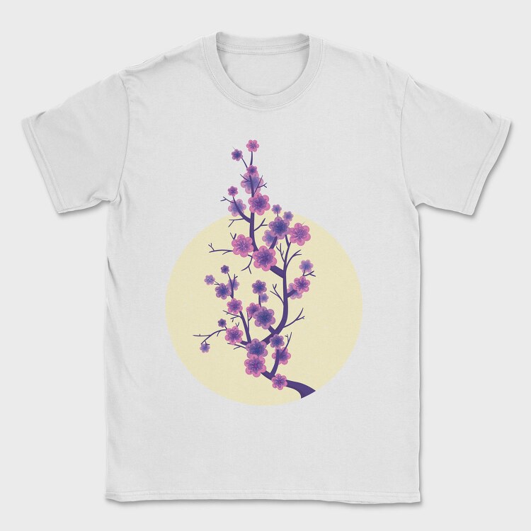 Sakura Cherry Blossom 001, Tricou Barbati (Unisex)