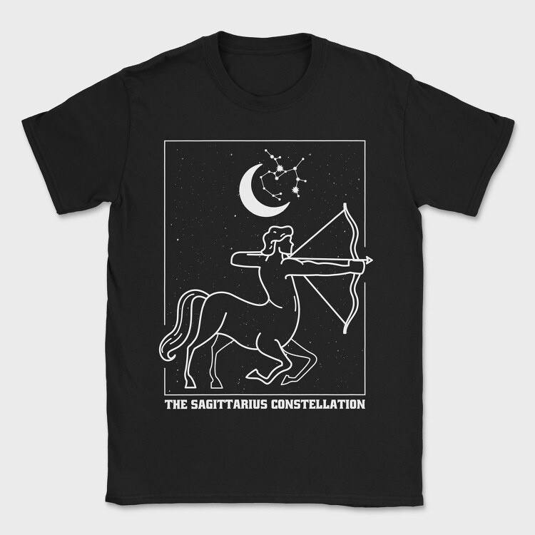 Sagittarius Zodiac Constellation, Tricou Barbati (Unisex)