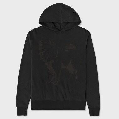 Russian Mastiff Dog, Hanorac Oversize Barbati (Unisex)
