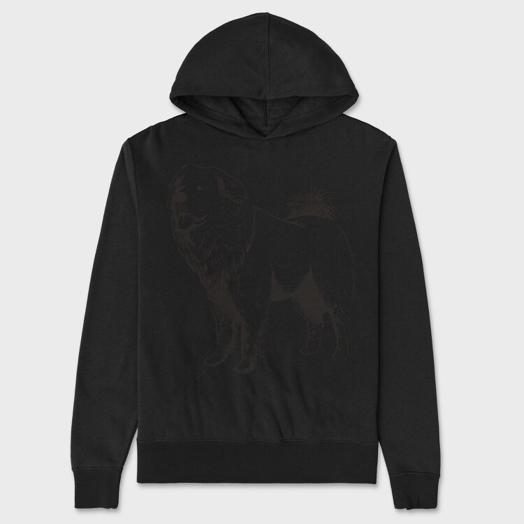 Russian Mastiff Dog, Hanorac Oversize Barbati (Unisex)