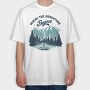 Where the Aventure Begins, Tricou Oversize Barbati (Unisex)