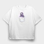 Grim Reaper Pocket Love, Tricou Oversize Barbati (Unisex)