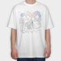 Camping Aurora, Tricou Oversize Barbati (Unisex)