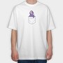 Grim Reaper Pocket Love, Tricou Oversize Barbati (Unisex)