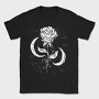 Romantic Rose And Moon, Tricou Barbati (Unisex)