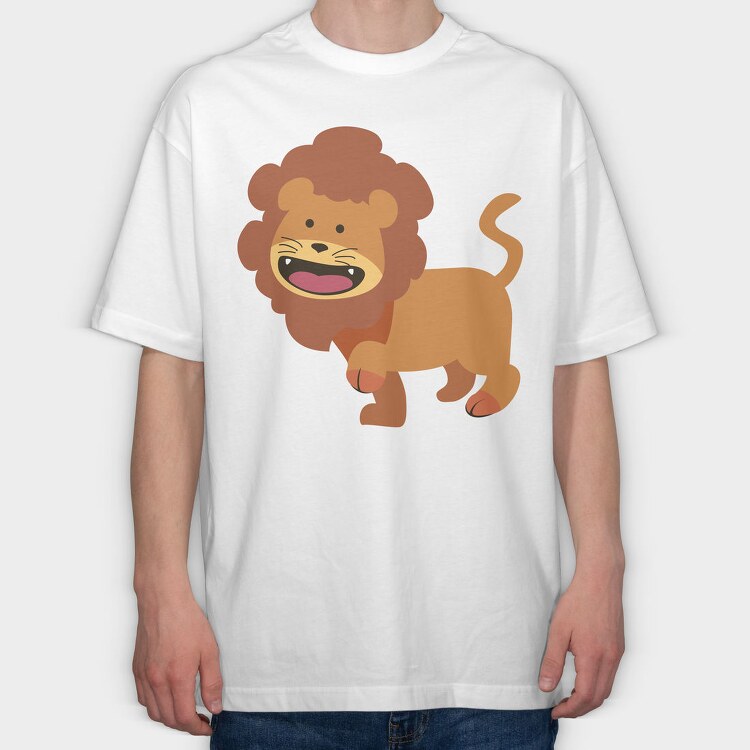 Roaring Lion King, Tricou Oversize Barbati (Unisex)