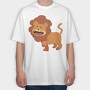 Roaring Lion King, Tricou Oversize Barbati (Unisex)