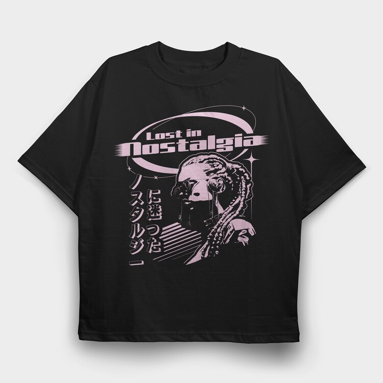 Lost in Nostalgia, Tricou Oversize Barbati (Unisex)