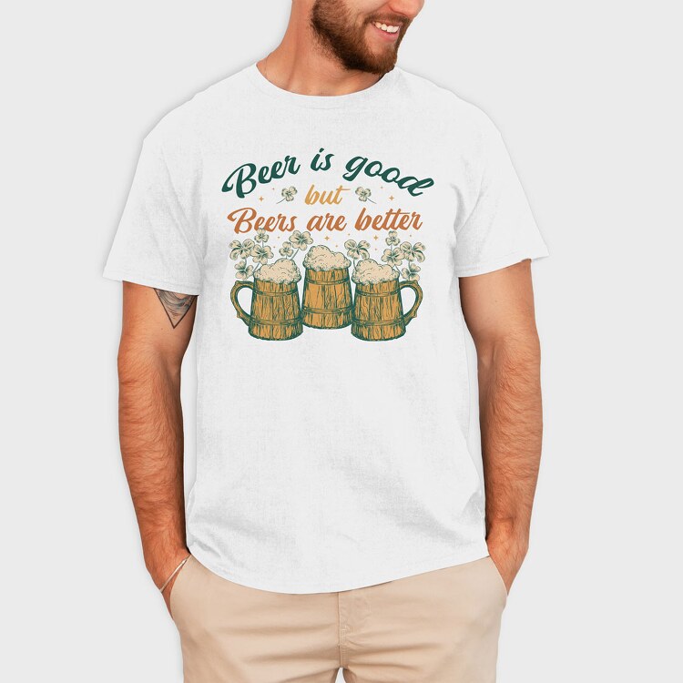 Beers Are Better, Tricou Barbati (Unisex)