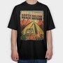 Camping Sky Above, Tricou Oversize Barbati (Unisex)