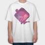 Retrowave Landscape, Tricou Oversize Barbati (Unisex)
