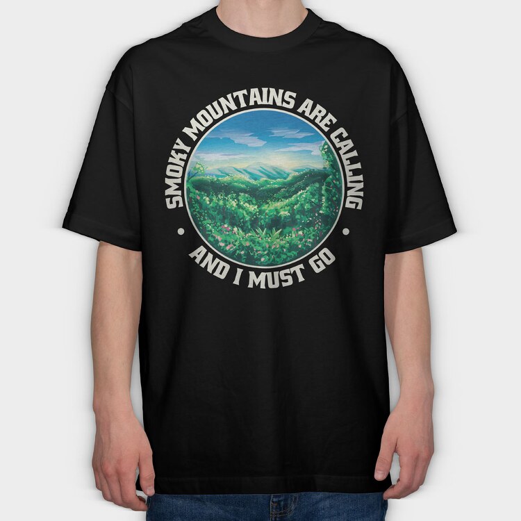 Smoky Mountains Are Calling, Tricou Oversize Barbati (Unisex)