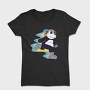 Roller Skating Panda, Tricou Femei