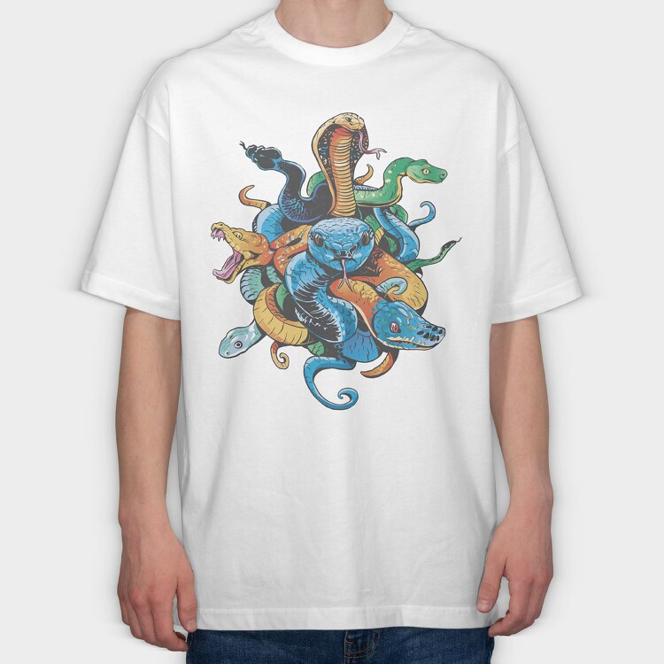 Snakes Species, Tricou Oversize Barbati (Unisex)