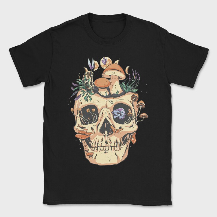 Skull Mushrooms Goblin, Tricou Barbati (Unisex)