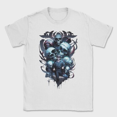 Skulls and Boy, Tricou Barbati (Unisex)