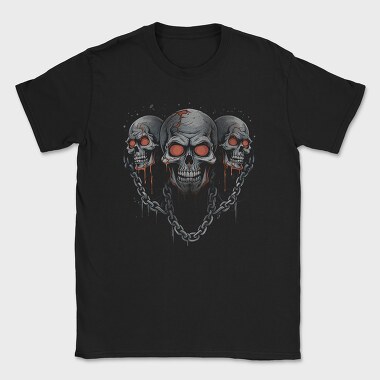 Skulls Chains, Tricou Barbati (Unisex)