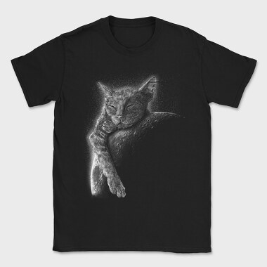 Sleeping Cat Moon, Tricou Barbati (Unisex)