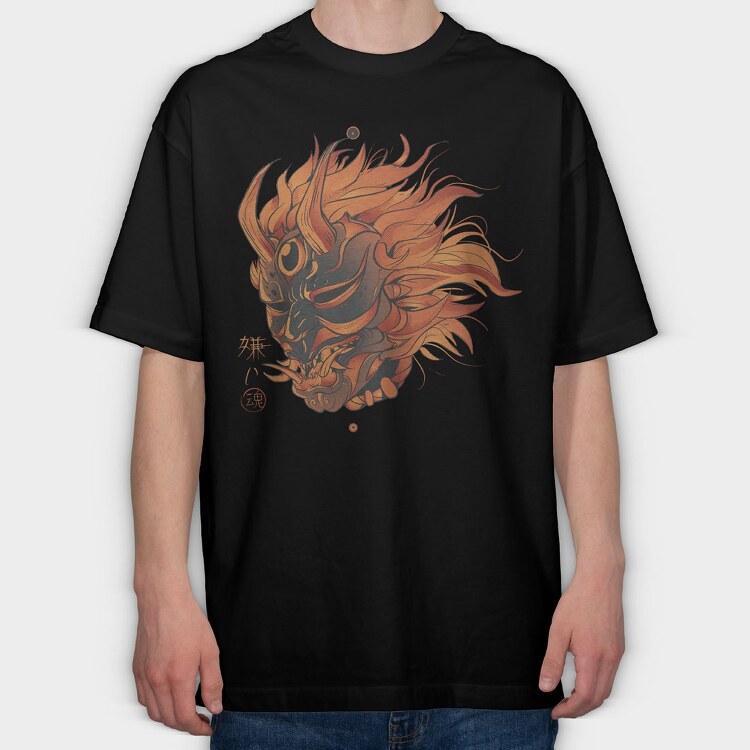 Demon Hate, Tricou Oversize Barbati (Unisex)
