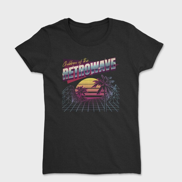 Retrowave Child Children Of The Tote, Tricou Femei