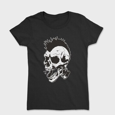 Skull Punk Mohawk, Tricou Femei